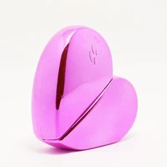 Širdies aliuminio stiklo kvepalų butelis