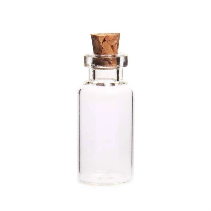 Small Glass Bottle With Cork Stoppers